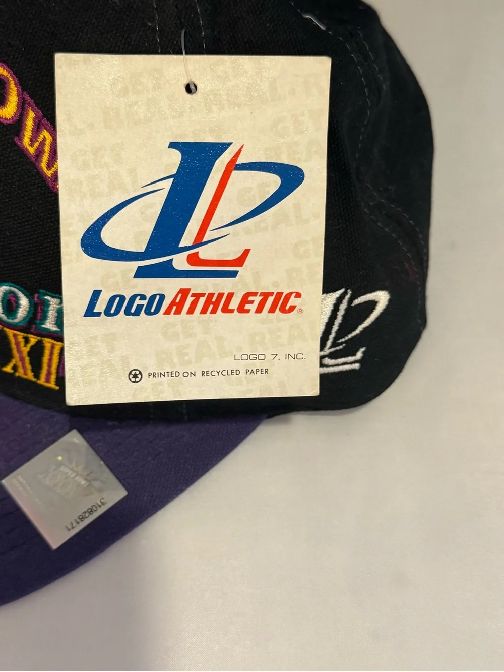 1997 Green Bay Packers Super Bowl XXXI Champions Black and Purple Snapback Hat